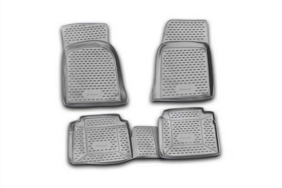 VAZ 2107 1982–2012 Gumijasti tepihi za kabino (4 kosi, Novline) Image