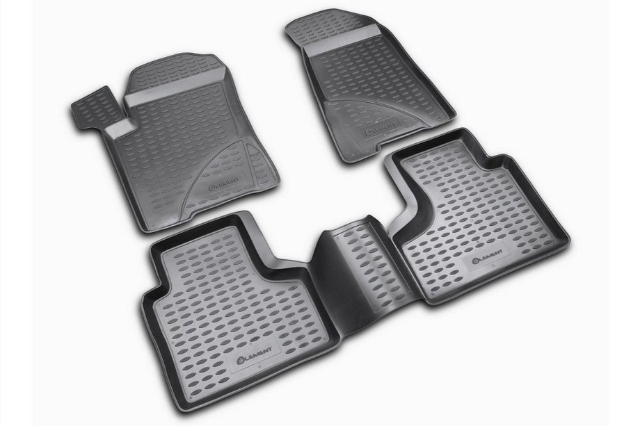 Chevrolet Niva 1998–2020 (2002-2009) Gumijaste preproge za kabino (4 kosi, Novline) Image