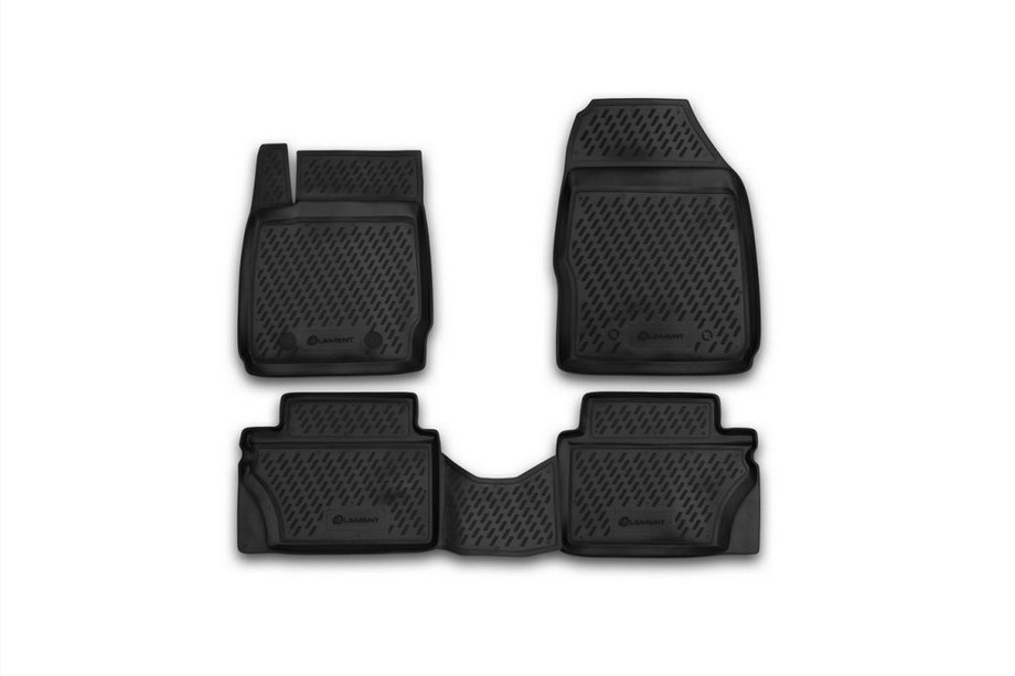 Ford Fiesta 2008–2017 Gumijasti tepihi za kabino (4 kosi, Novline) Image