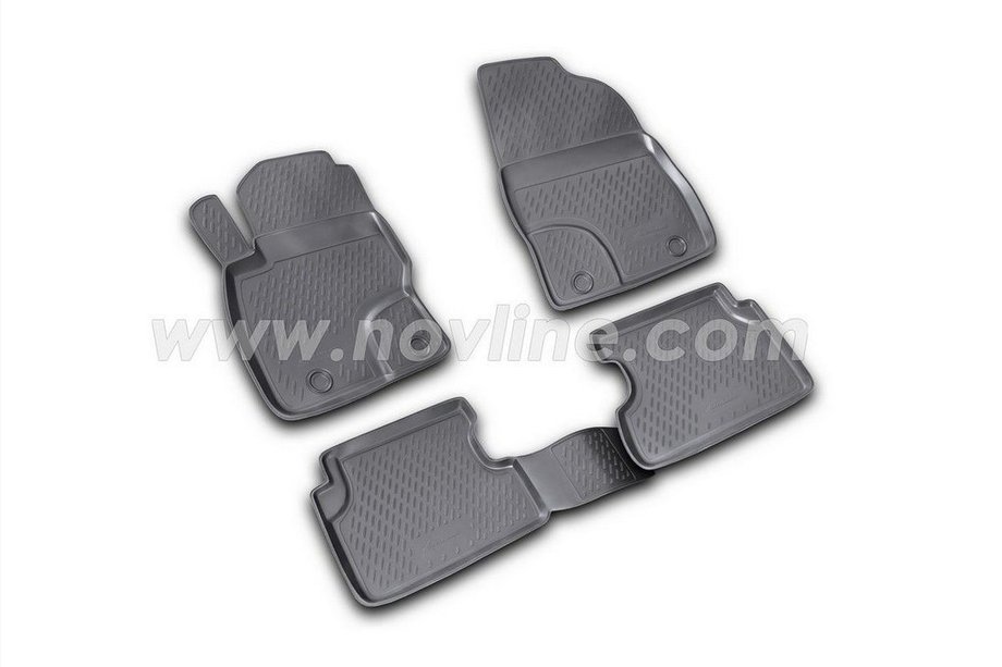 Ford Focus II 2005–2008 Gumijasti tepihi za notranjost (4 kosi, Novline) Različica 1 Image