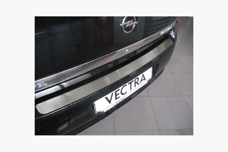 Opel Vectra C 2002–2008 Natanika zaščitna letev zadnjega odbijača (nerjavno jeklo) Image