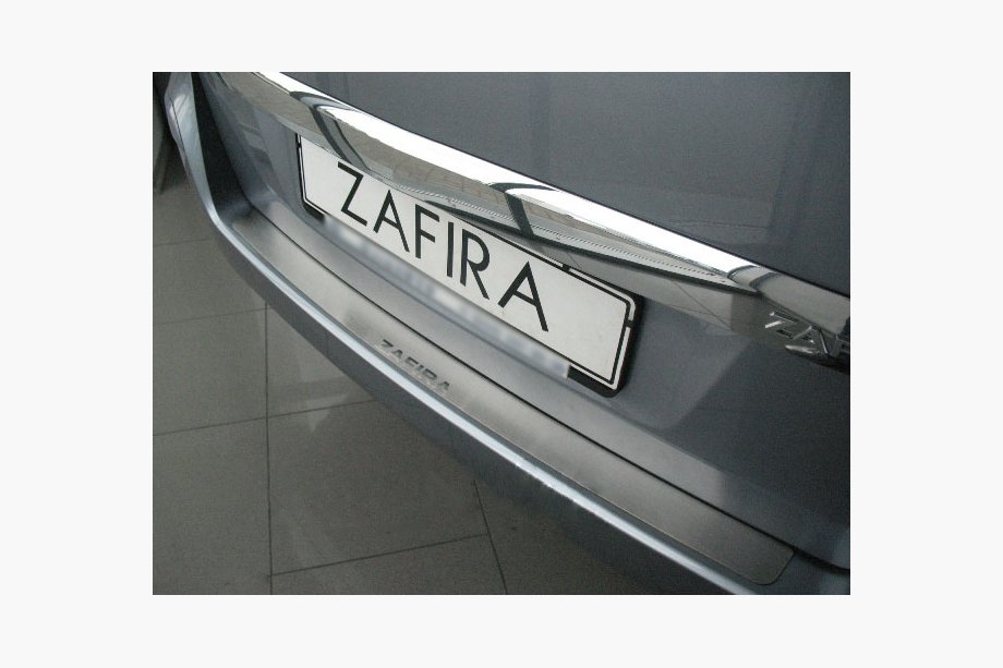 Opel Zafira B 2005–2011 Natanika zaščitna letev zadnjega odbijača (nerjavno jeklo) Image