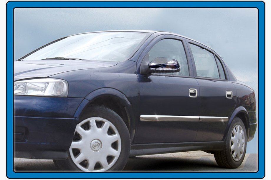 Opel Astra G Classic 1998–2012 Letvice vrat (4 kos, nerjaveče jeklo) OmsaLine - italijansko nerjavno jeklo Image