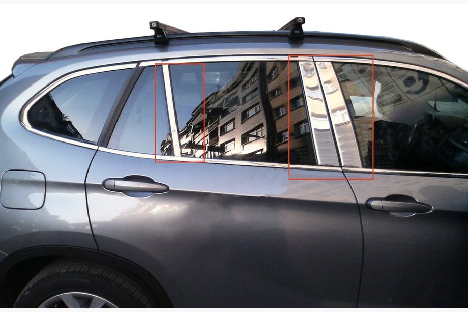 BMW X1 E84 2009–2015 Letve stebričkov vrat (nerjavno jeklo) 6 kos Image