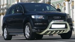 Audi Q7 2005–2015 Sprednji zaščitni lok (nerjaveče jeklo) Ø60 mm fotografija 1