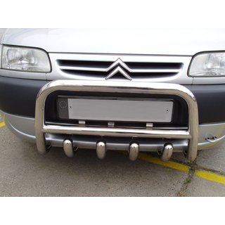 Sprednji zaščitni lok QT006 (nerjavno jeklo) Peugeot Partner 1996–2008