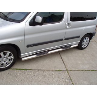 Stranske cevi (2 kos, nerjavno jeklo) Citroen Berlingo 1996–2008 fotografija 1