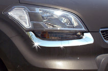 Kia Soul I 2008–2013 Obrobe žarometov (2 kos, inox) fotografija 1