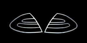 Mercedes E-class W211 2002–2009 Pokrovi zadnjih luči (2 kosa, plastika) fotografija 1