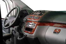 Mercedes Viano 2004–2014 Obloge armaturne plošče Meric (sprednji del + notranji vložki) 2004-2006, Titan fotografija 6