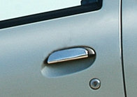 Renault Scenic 1998–2003 Kromirane obloge kljuk vrat (4 kosi, nerjavno jeklo) OmsaLine - italijansko nerjavno jeklo fotografija 1