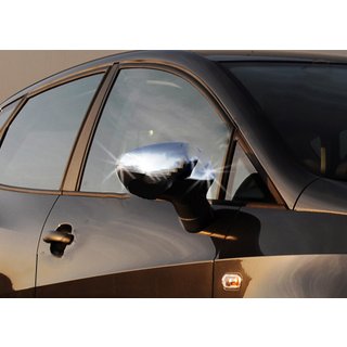 Kromirani pokrovi vzvratnih ogledal (2 kosa, nerjaveče jeklo) Seat Ibiza 2010–2017 fotografija 2