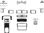 Audi A6 C5 1997–2001 Okrasne letve za armaturno ploščo Aluminij fotografija 3