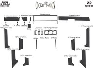 BMW serija 5 E34 1988–1995 Obloge armaturne plošče Aluminij fotografija 5