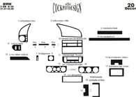 BMW serija 3 E36 1990–2000 Obloge armaturne plošče Aluminij fotografija 4