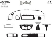 Chevrolet Tacuma/Rezzo 2000–2008 Notranje obloge Aluminij fotografija 2