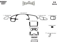 Chevrolet Lanos 1998–2017 Obloge armaturne plošče fotografija 6