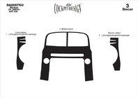 Daihatsu Sirion 2005–2015 Obloge armaturne plošče Titan fotografija 3