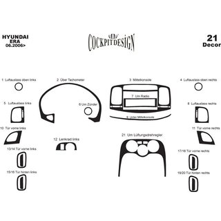 Obloge armaturne plošče Hyundai Accent 2006–2010 fotografija 4