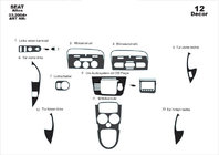 Seat Altea 2004–2015 Prevleke za armaturno ploščo (veliki komplet) Titan fotografija 4