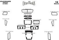 Volkswagen Passat B6 2006–2012 Obloge armaturne plošče Aluminij fotografija 5