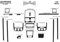 Volkswagen Golf 5 2003–2009 Obloge armaturne plošče Karbon fotografija 15
