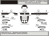 Chevrolet Lacetti 2003–2024 Obloge armaturne plošče Hatchback (Hartman) Aluminij fotografija 1
