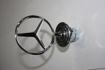 Mercedes S-сlass W221 2005–2013 Okras na pokrovu motorja Mercedes 221 fotografija 1