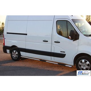 Bočne cevi BB002 (2 kosa, inox) Opel Movano 2010–2021 fotografija 4