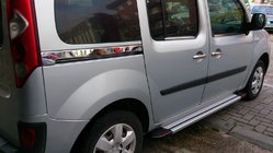 Renault Kangoo 2008–2020 Okrasna letev pod drsnimi vrati (2 kos, nerjavno jeklo) fotografija 2