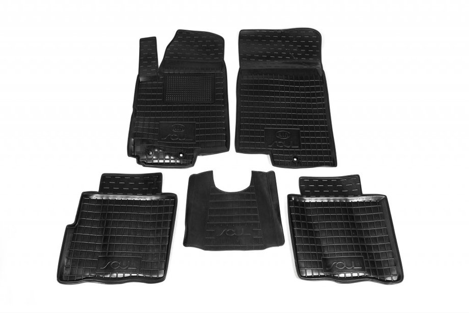 Kia Soul I 2008–2013 Gumijaste preproge z visokim robom (Autogumm) Image