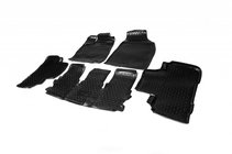 Toyota Highlander 2013–2019 3D gumijasti avtomobilski tepihi za notranjost (5 kos, Novline) fotografija 1