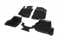 Skoda Octavia II A5 2006–2010 Gumijasti tepihi za kabino (4 kosi, Niken 3D) fotografija 1