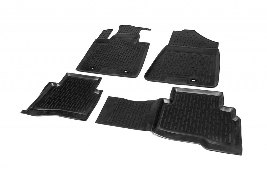 Hyundai Tucson TL 2016–2021 Gumijasti tepihi za kabino (4 kosi, Niken 3D) Image