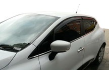 Renault Clio IV 2012–2019 Vetrni deflektorji za okna HB (4 kos, Sunplex Sport) fotografija 1