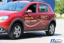 Renault Sandero 2013–2022 Stranske cevi BB001 (2 kos, nerjavno jeklo) fotografija 4