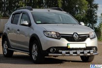 Renault Sandero 2013–2022 Sprednji zaščitni lok ST015 (nerjaveče jeklo) fotografija 3