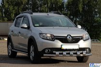 Renault Sandero 2013–2022 Sprednji zaščitni lok ST015 (nerjaveče jeklo) fotografija 4