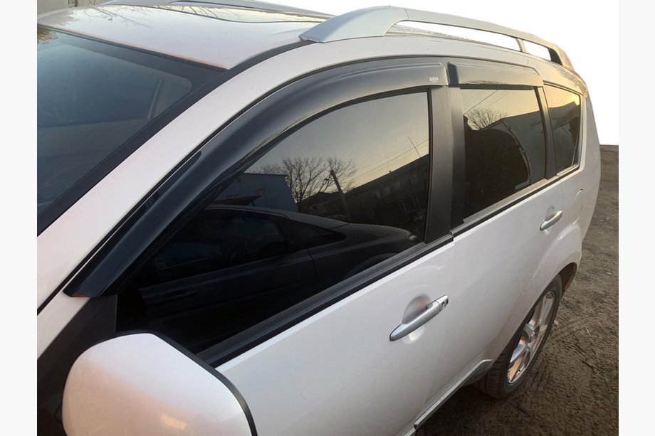 Mitsubishi Outlander 2006–2012 Vetrni deflektorji za okna (4 kosi, Niken) Image
