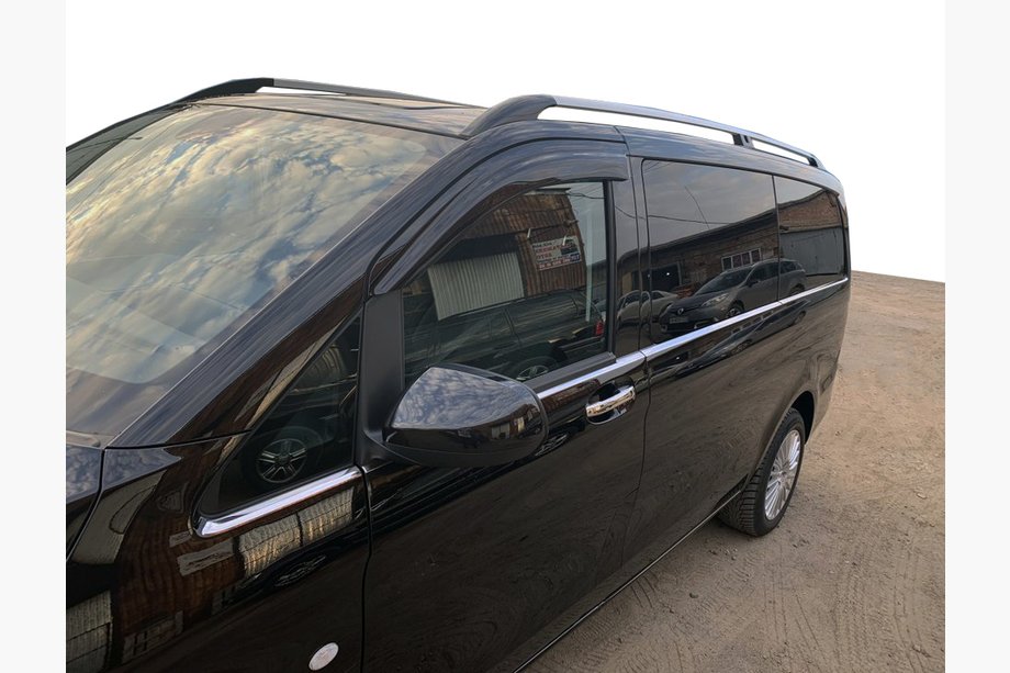 Mercedes Vito/V-razred W447 2014– Spodnje okenske letve po celotni dolžini (8 kos, nerjaveče jeklo) Carmos, L2, 1 stranska drsna vrata Image