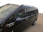 Mercedes Vito/V-razred W447 2014– Spodnje okenske letve po celotni dolžini (8 kos, nerjaveče jeklo) Carmos, L2, 1 stranska drsna vrata fotografija 1