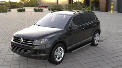 Volkswagen Touareg 2010–2018 Stranske stopnice Duru (2 kos, aluminij) fotografija 3