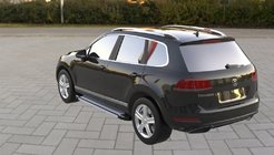 Volkswagen Touareg 2010–2018 Stranske stopnice Rainbow (2 kosa, aluminij) fotografija 2