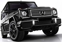 Mercedes G razred W463 1990–2018 Sprednji odbijač AMG G63/G65 (komplet) G65 (črna mreža) fotografija 6