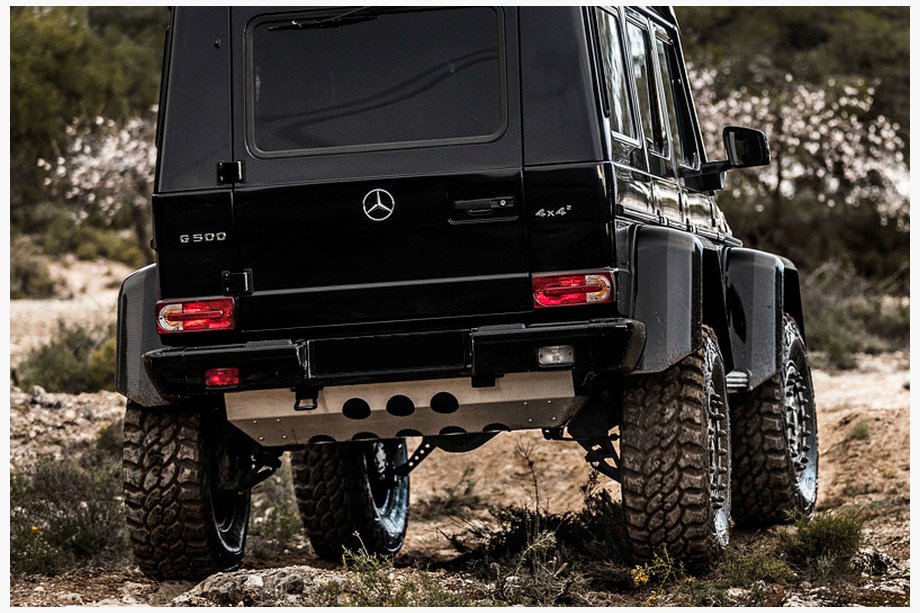 Mercedes G razred W463 1990–2018 Zaščita zadnjega odbijača (rezervoarja za gorivo) Image