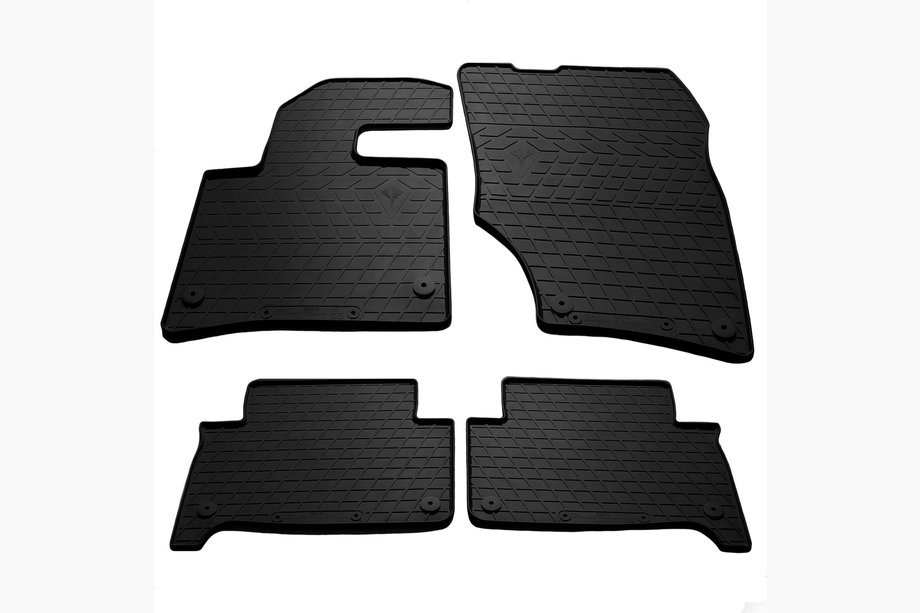 Audi Q7 2005–2015 Gumijasti tepihi za potniški prostor (4 kosi, Stingray Premium) Image