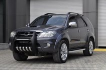 Toyota Fortuner 2006–2015 Stranske stopnice RedLine Black (2 kos, aluminij) fotografija 2