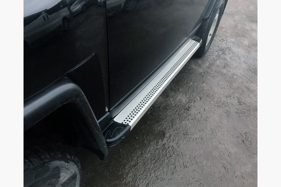 Toyota FJ Cruiser 2006–2022 Bočne stopnice Maya V2 (2 kosa, aluminij) Fotografija 7