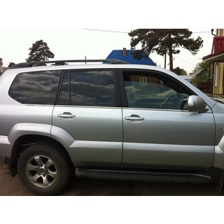 Zunanje okenske obrobe (6 kos, nerjavno jeklo) Toyota Land Cruiser Prado 120 2002–2009 fotografija 4