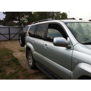 Zunanje okenske obrobe (6 kos, nerjavno jeklo) Toyota Land Cruiser Prado 120 2002–2009 fotografija 3